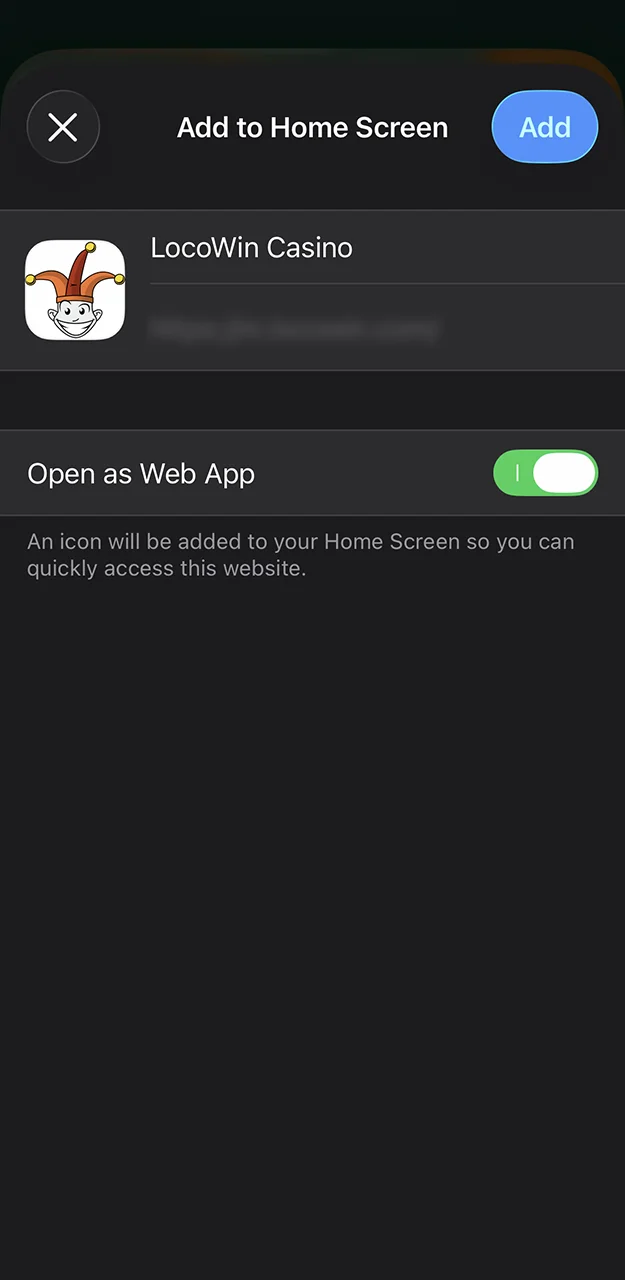 Complete the quick installation of the Locowin app on your iOS device.